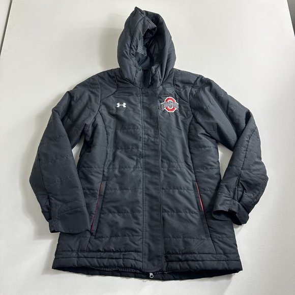UNDER ARMOUR Infrared Women’s Size M Black Full Zip Coldgear Insulated Jacket - Picture 1 of 15